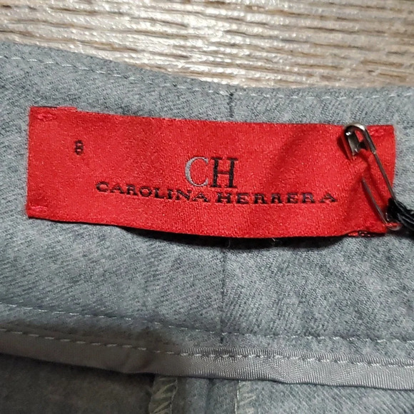 Carolina Herrera grey soft light wool dress pants trousers NWT - Picture 5 of 8